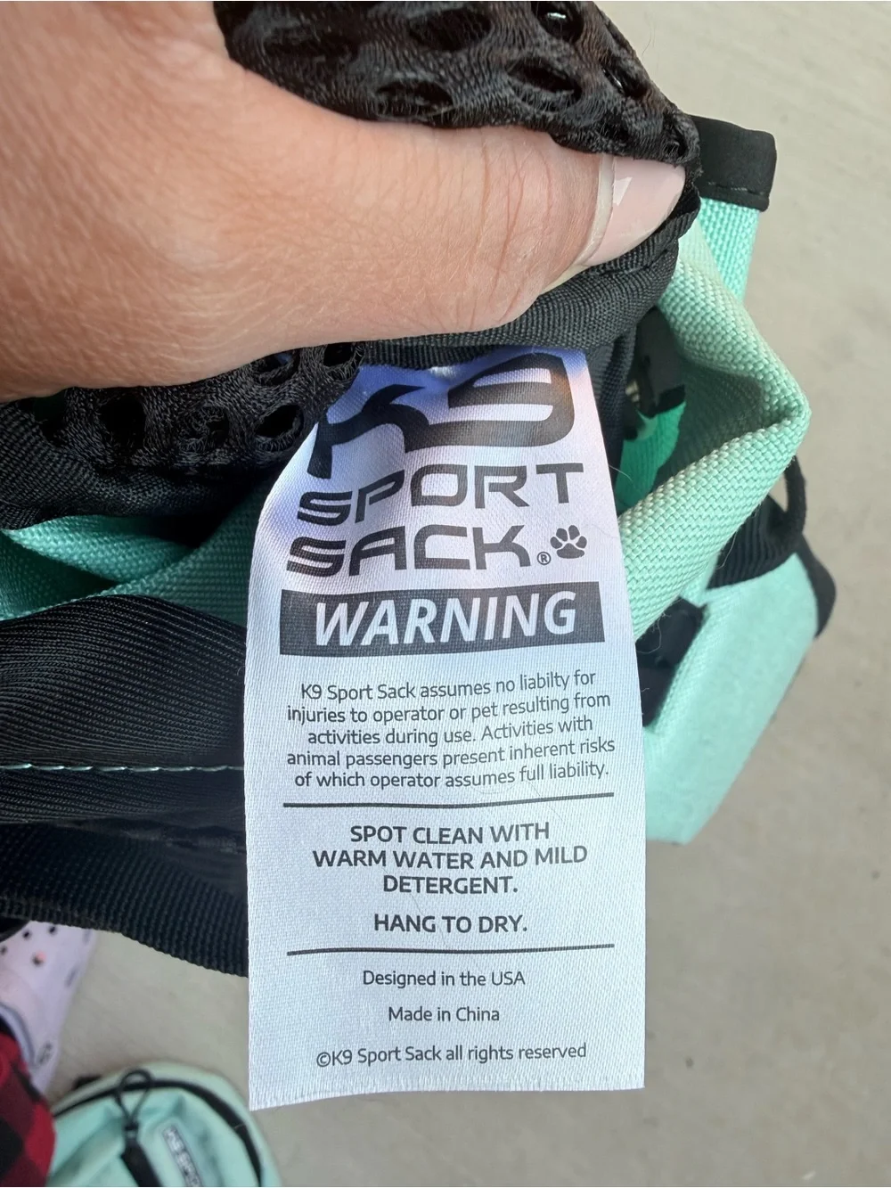 K9 Sport Sack Plus 2 Forward Facing Dog Carrier Backpack, Mint, Small